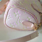 LV Nano Speedy Monogram Empreinte Pink For Women,  Shoulder And Crossbody Bags 16cm/6.3in LV M81508