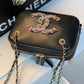 CHL Camera Cubic Diamonds Black Bag For Women 12.5cm/4.9in