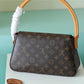 LV Mini Looping Flap Shoulder Bag Monogram For Women 9.4in/24cm Brown LV M51147
