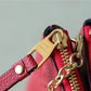 LV Double Zip Pochette Monogram Empreinte Red For Women,  Shoulder and Crossbody Bags 7.9in/20cm LV