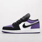 BL - AJ1 Black and purple toes