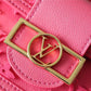 LV Mini Dauphine Monogram Fluo Pink For Women,  Shoulder And Crossbody Bags 18.5cm/7.3in LV M20747