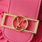 LV Mini Dauphine Monogram Fluo Pink For Women,  Shoulder And Crossbody Bags 18.5cm/7.3in LV M20747