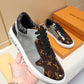 BL - LUV BLnogram Denim Brown And Gray Sneaker