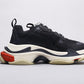 BL - Bla Triple S Black and Red Sneaker