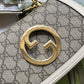 gg Blondie Mini Bag Brown And White For Women, Women&#8217;s Bags 8.7in/22cm gg