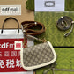 gg Blondie Mini Bag Brown And White For Women, Women&#8217;s Bags 8.7in/22cm gg