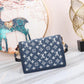 LV Dauphine MM Denim Jacquard Monogram Pattern Navy Blue For Women,  Shoulder And Crossbody Bags 9.8in/25cm LV M59631
